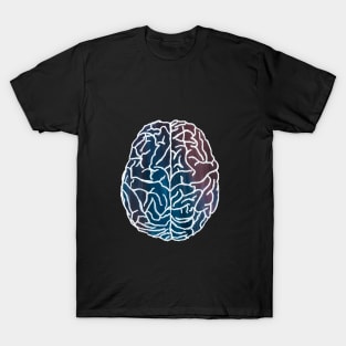 Abstract Gouache Brain T-Shirt